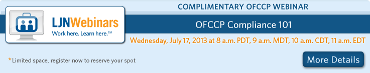 OFCCP Compliance Webinar